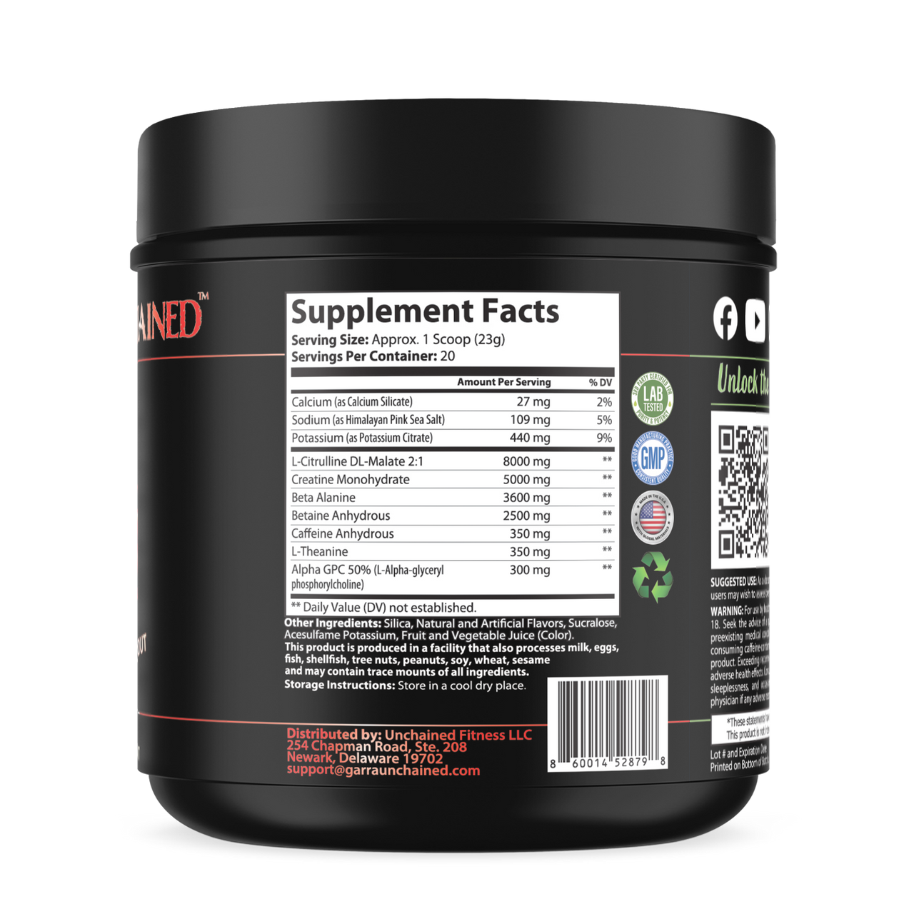 Grito de Guerra Pre-Workout + Creatine 5g | Grape