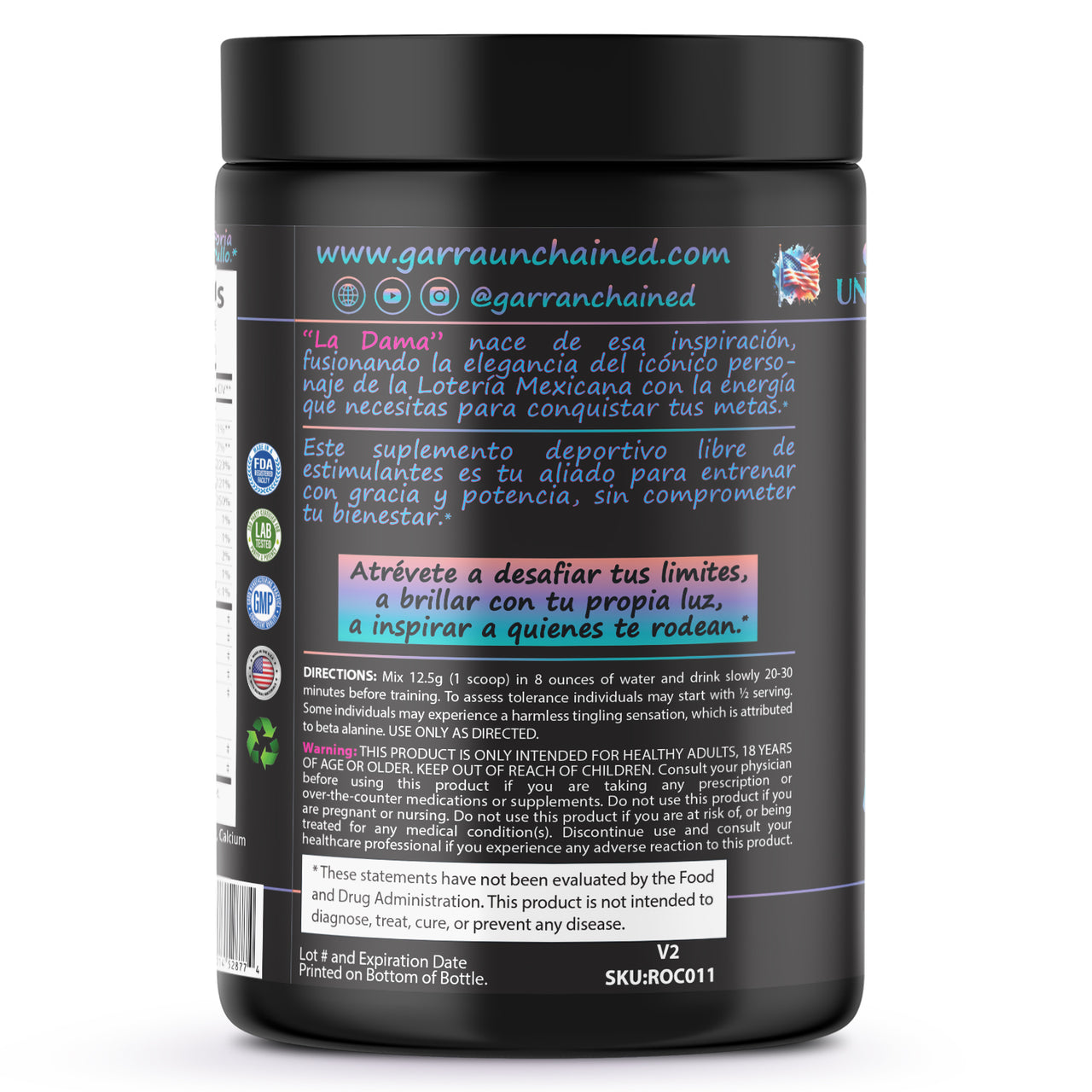 La Dama Non-Stim Pre-Workout | Pineapple-Piña para la Niña