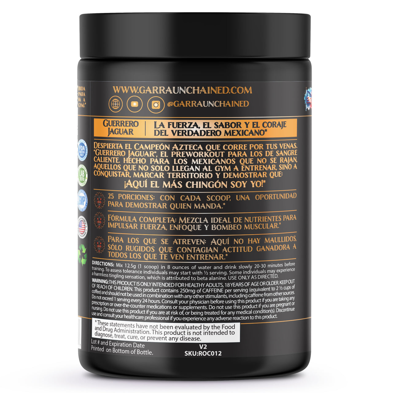 Guerrero Jaguar Pre-Workout | Citrus Blast - Amanecer Azteca