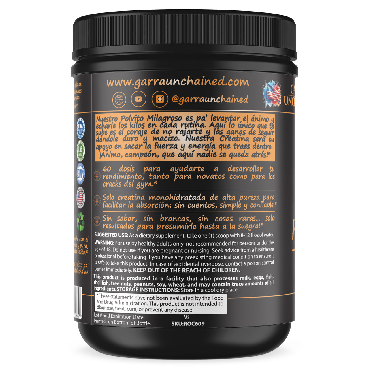 Polvito Milagroso Creatine | Pure Creatine Monohydrate