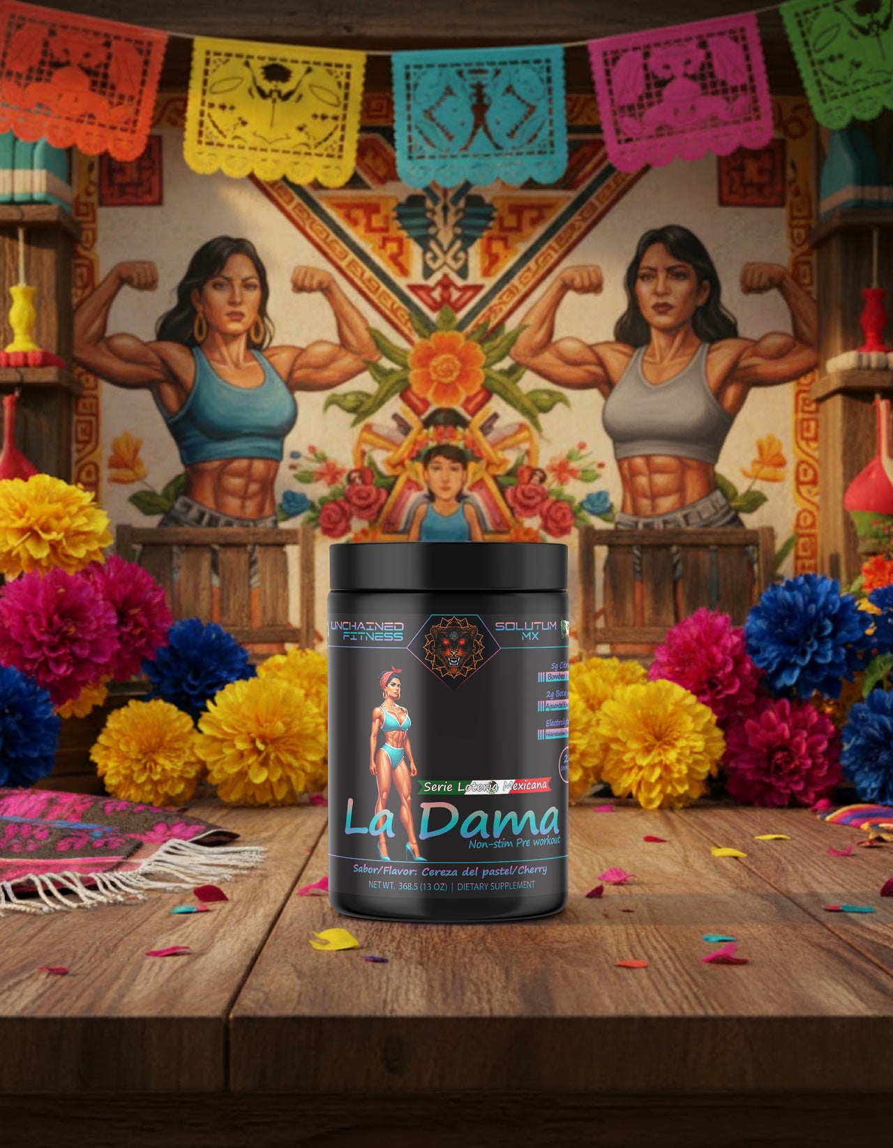 La Dama Non-Stim Pre-Workout | Cherry - Cereza del Pastel