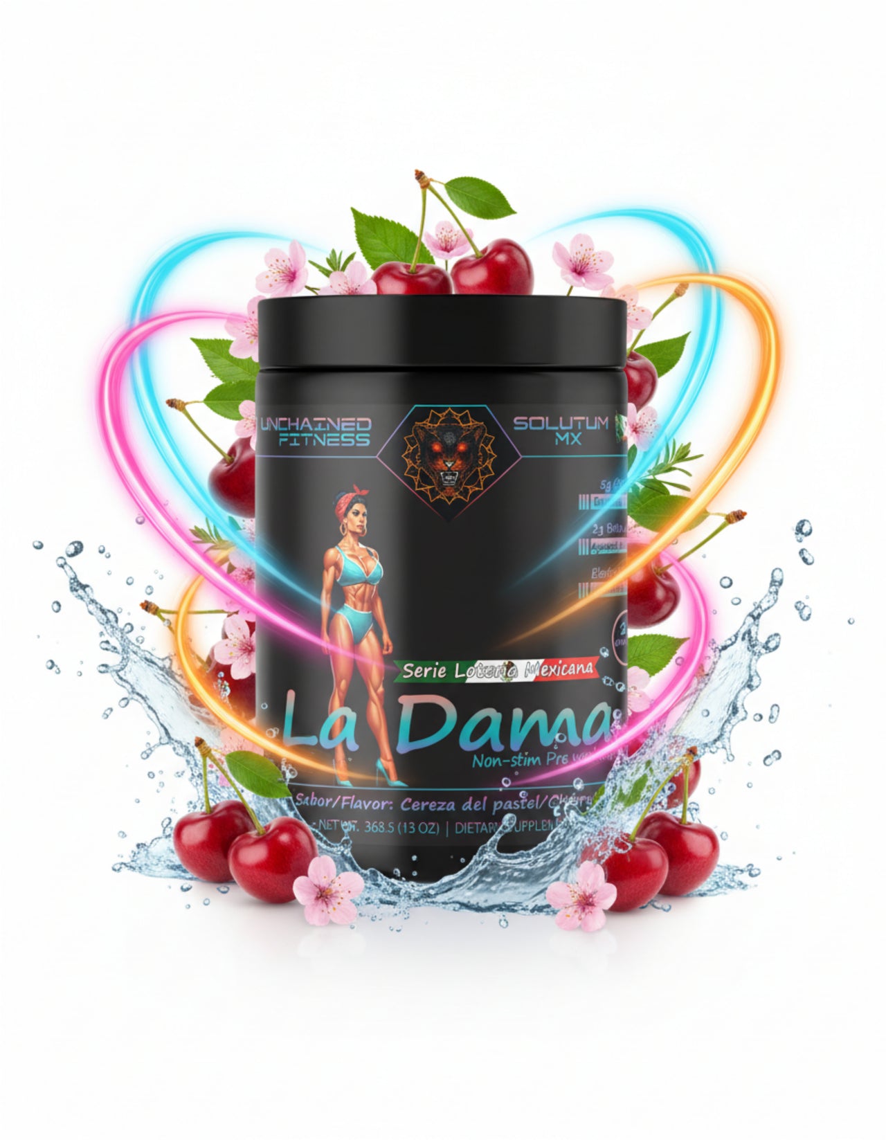 La Dama Non-Stim Pre-Workout | Cherry - Cereza del Pastel
