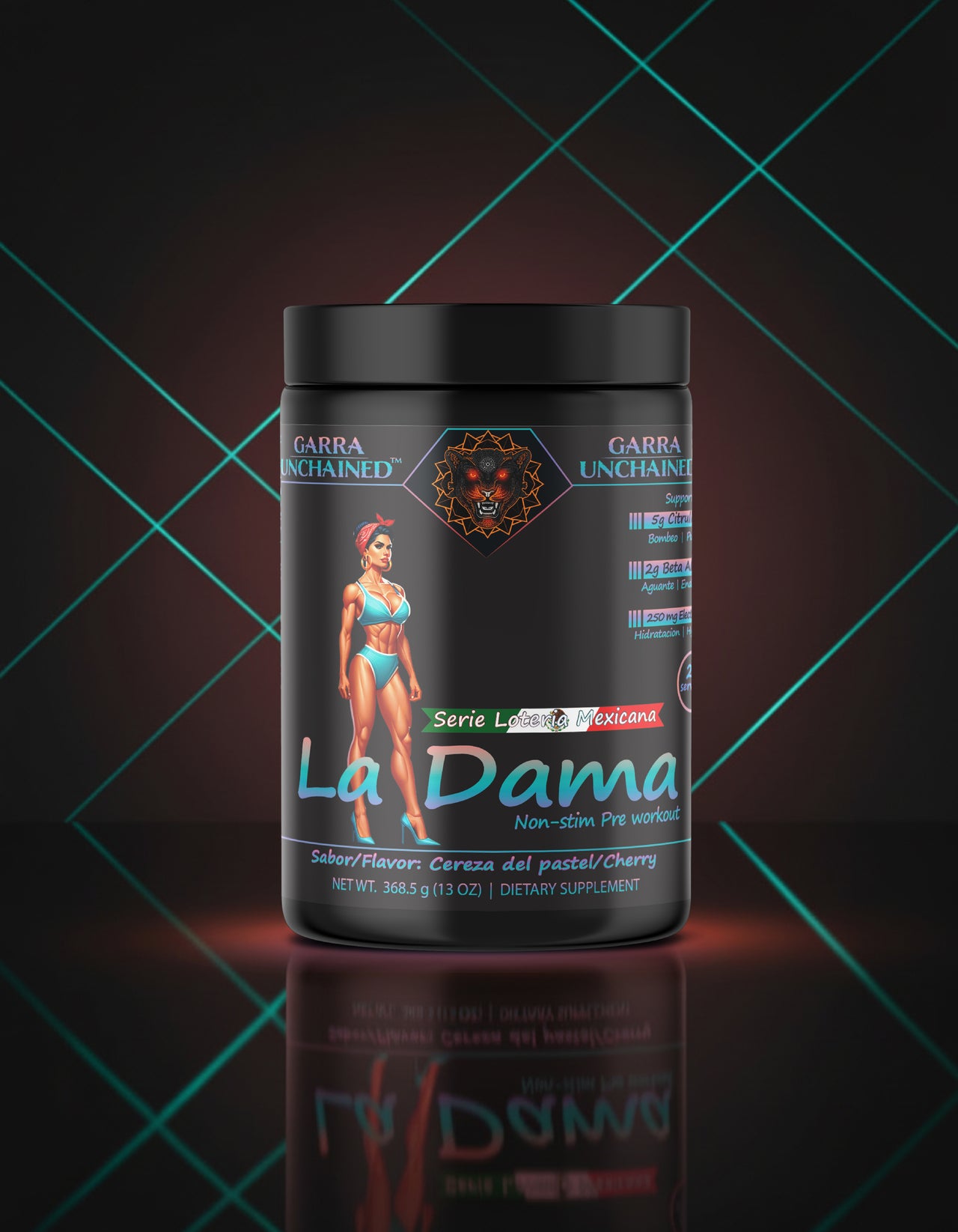La Dama Non-Stim Pre-Workout | Cherry - Cereza del Pastel