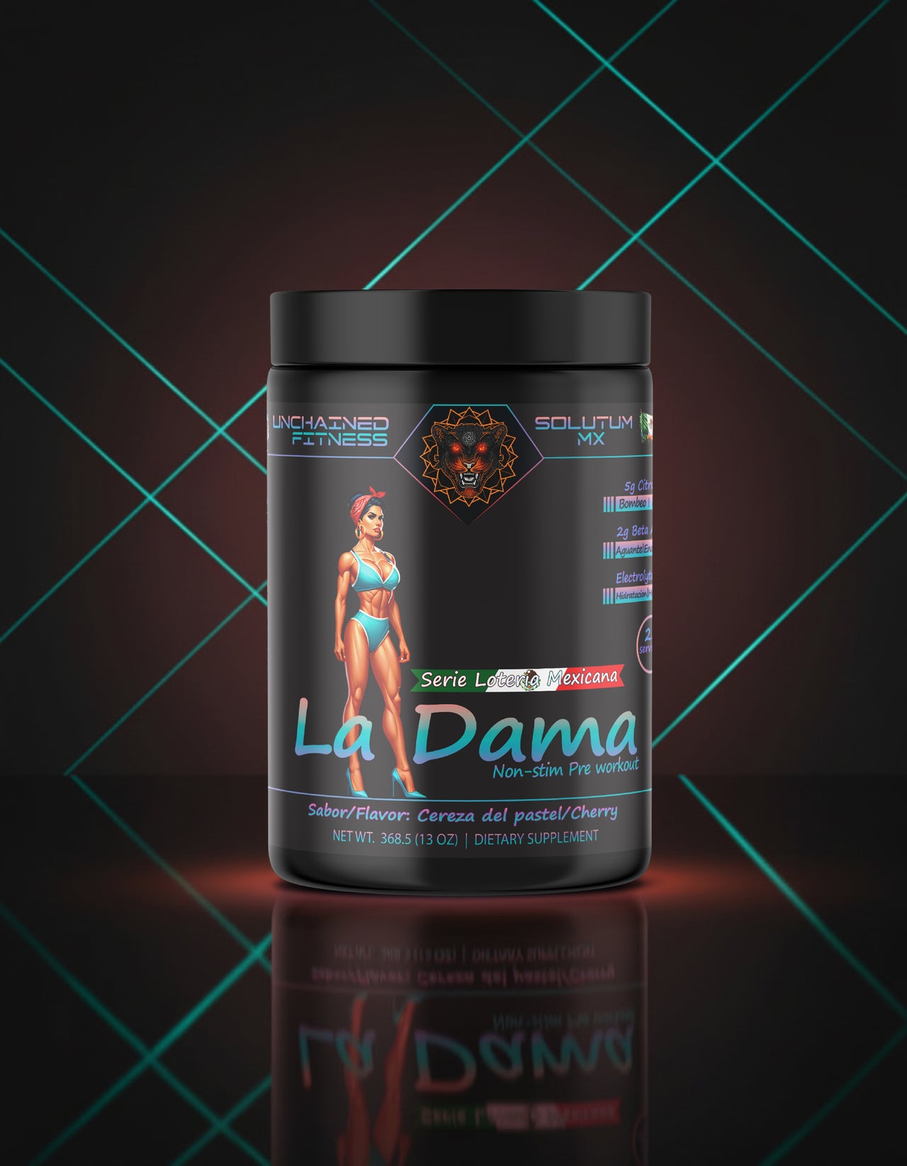 La Dama Non-Stim Pre-Workout | Cherry - Cereza del Pastel