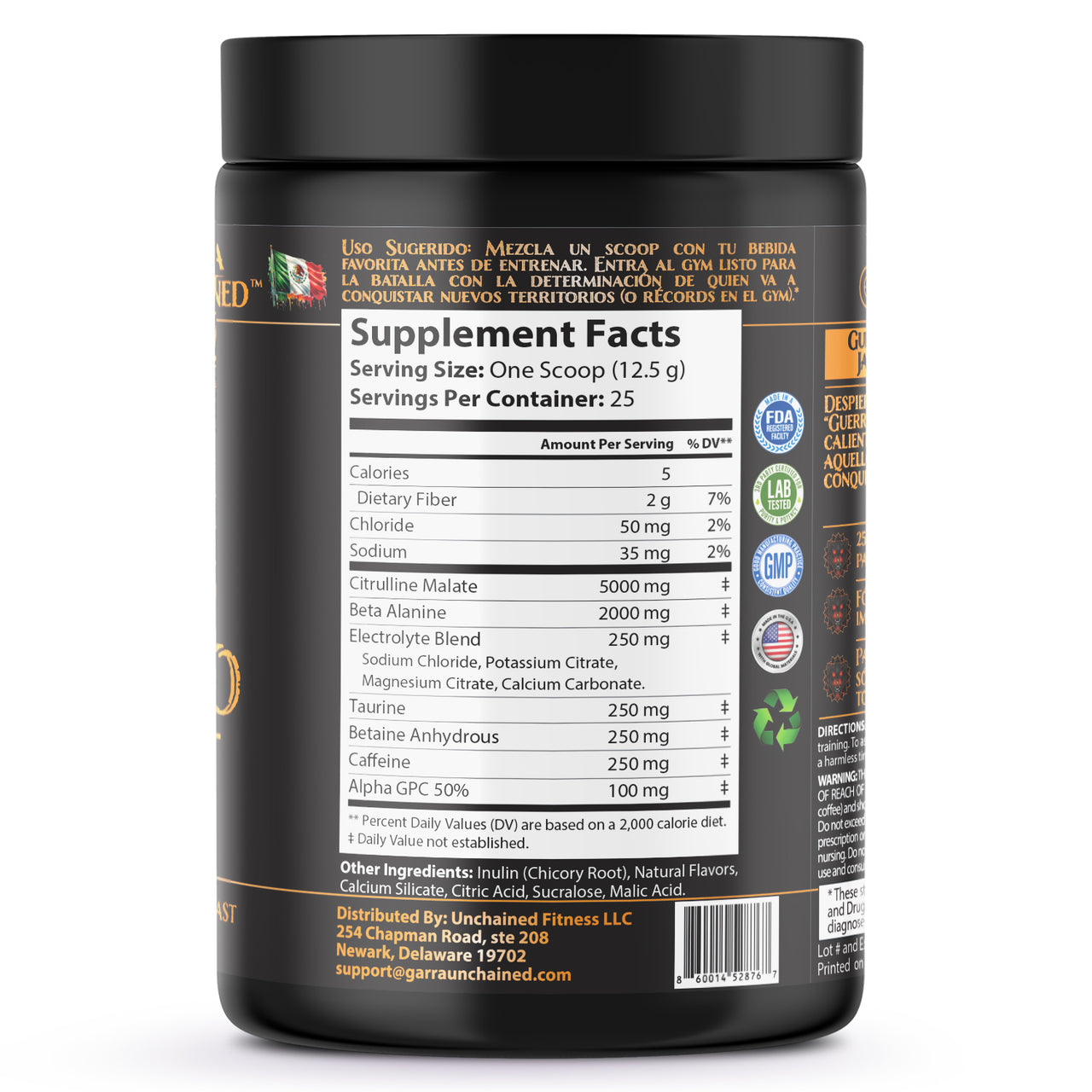 Guerrero Jaguar Pre-Workout | Citrus Blast - Amanecer Azteca