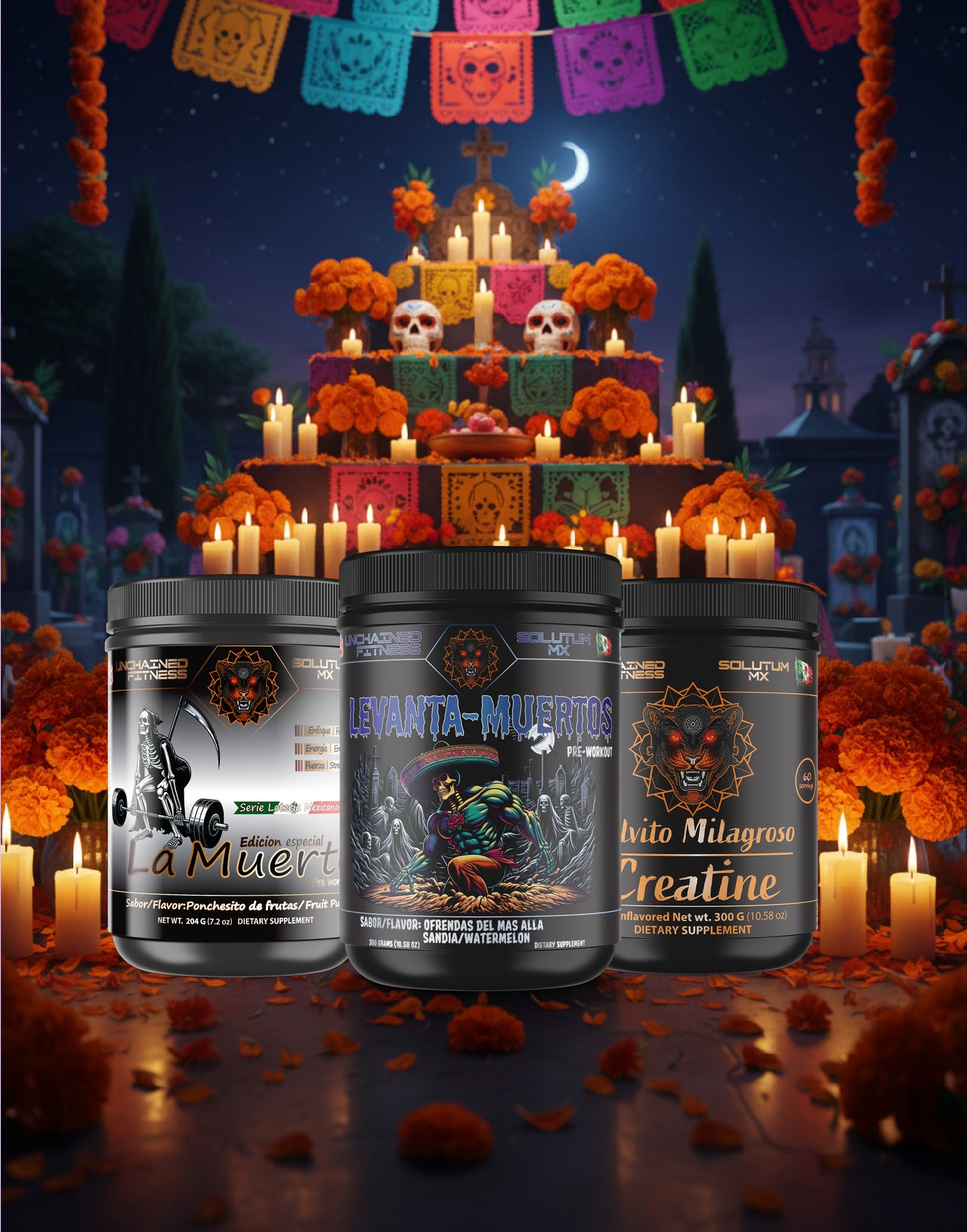 Día de Muertos | Levanta-Muertos x La Muerte x Polvito Milagroso