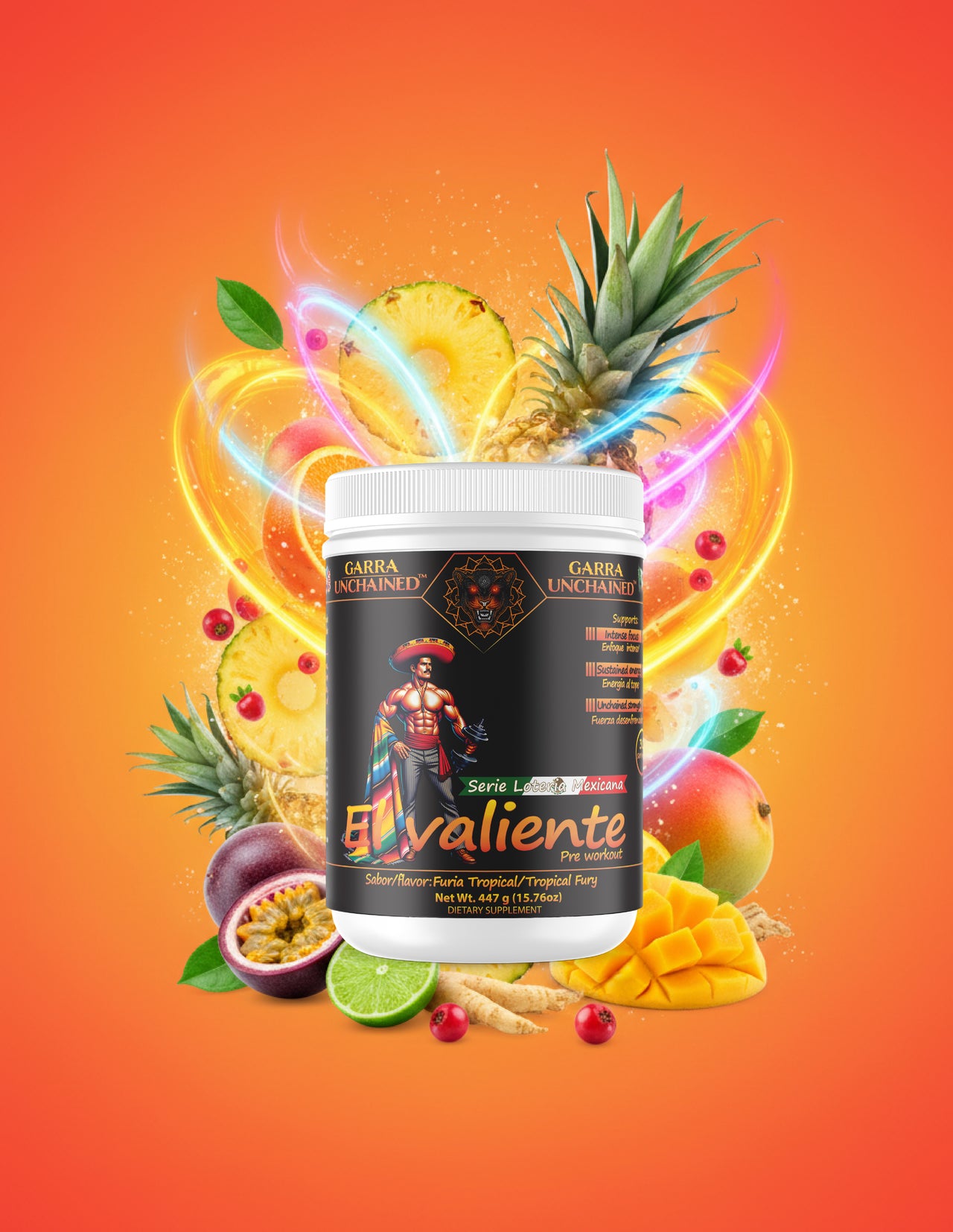 El Valiente Pre-Workout | Tropical Fury-Furia Tropical