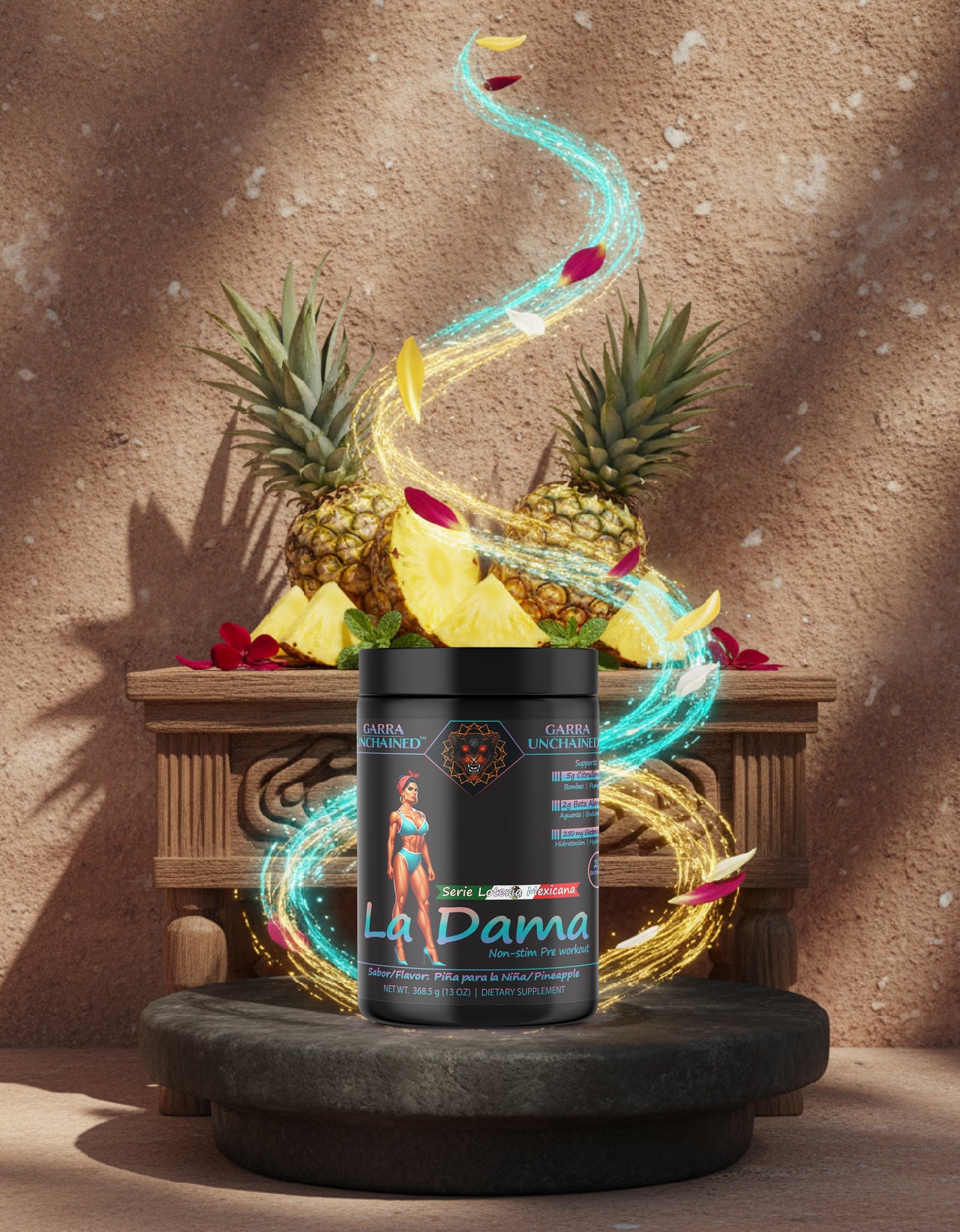 La Dama Non-Stim Pre-Workout | Pineapple-Piña para la Niña