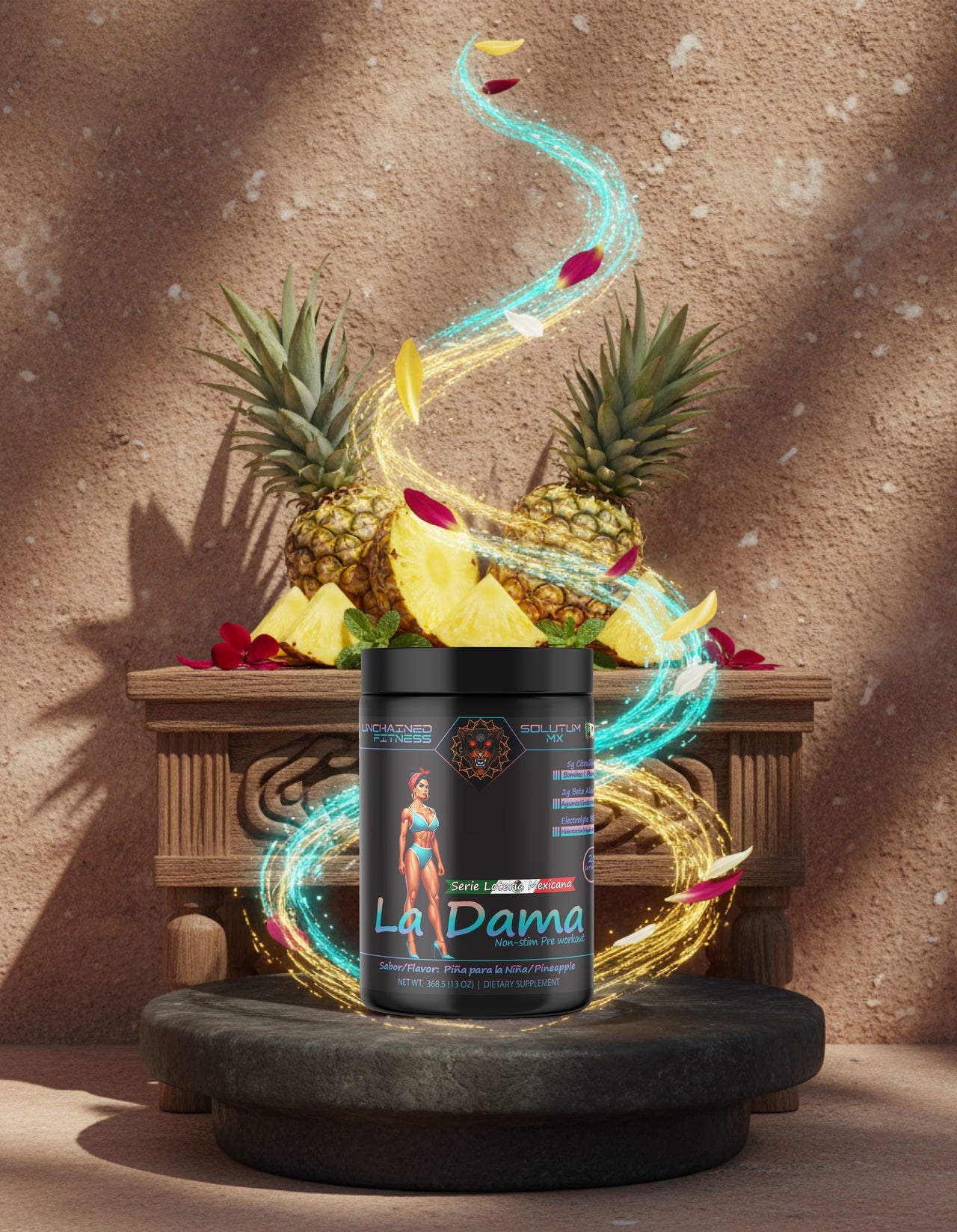 La Dama Non-Stim Pre-Workout | Pineapple-Piña para la Niña