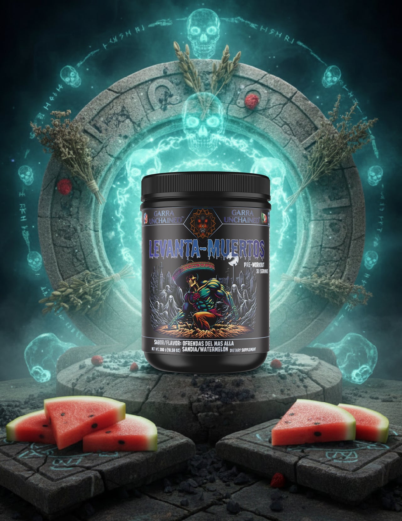 Levanta-Muertos Pre-Workout | watermelon - Sandia Ofrendas del Más Allá