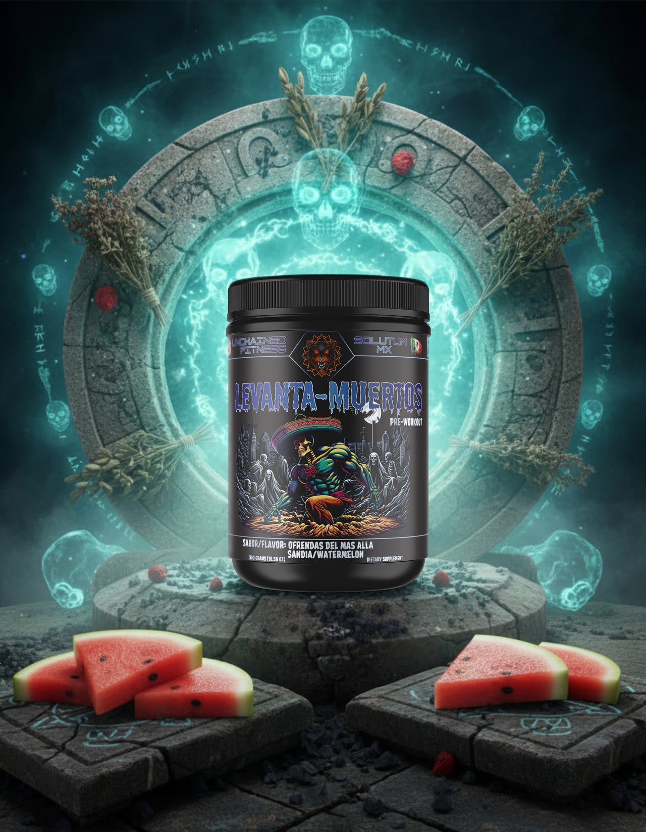 Levanta-Muertos Pre-Workout | watermelon - Sandia Ofrendas del Más Allá