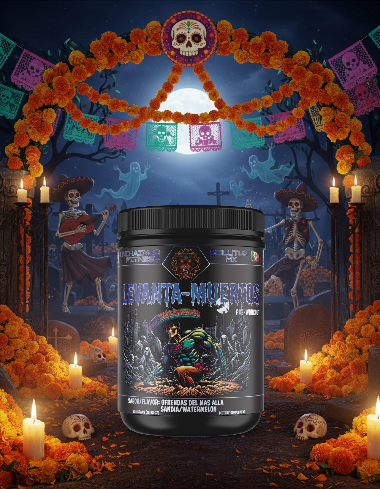 Levanta-Muertos Pre-Workout | watermelon - Sandia Ofrendas del Más Allá