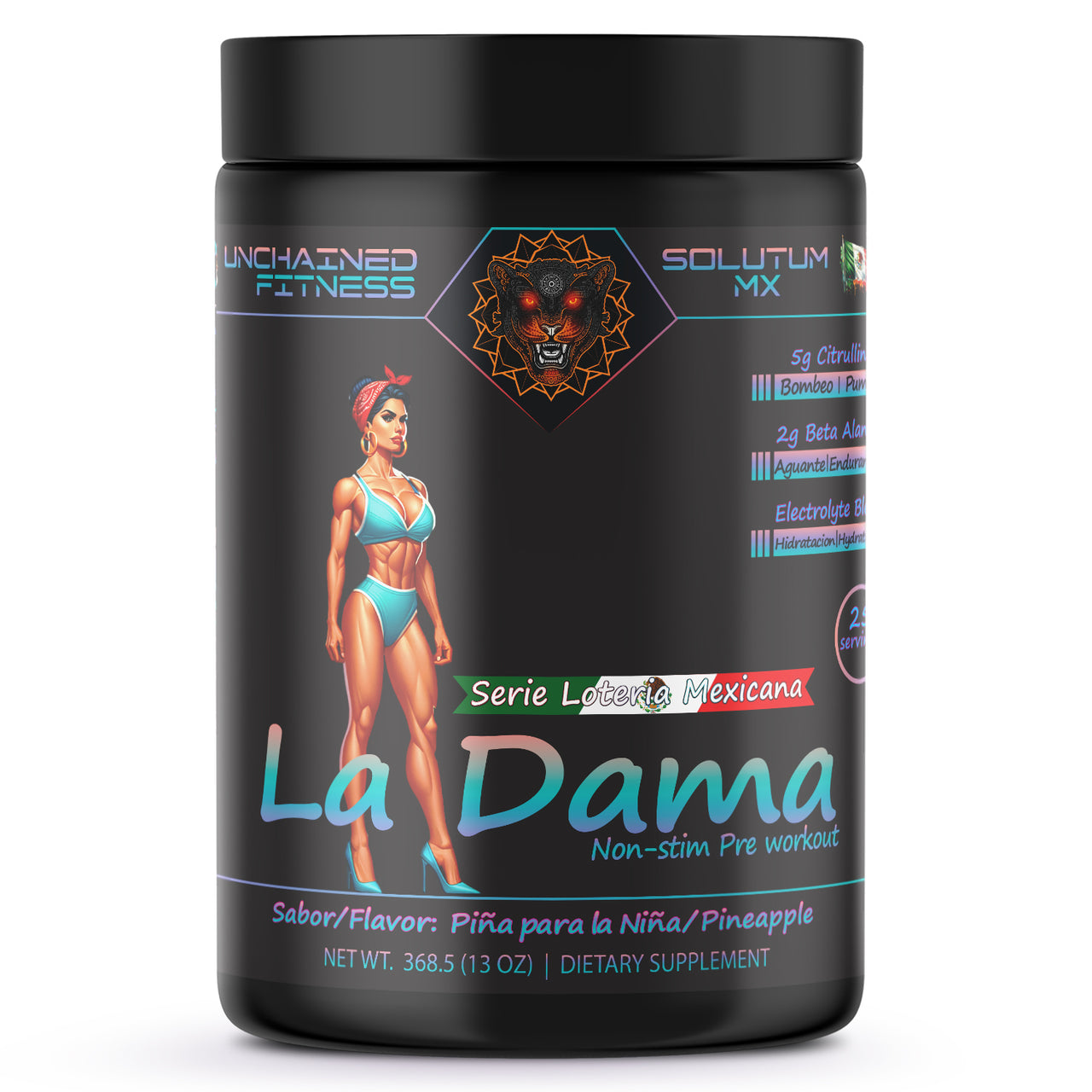 La Dama Non-Stim Pre-Workout | Pineapple-Piña para la Niña