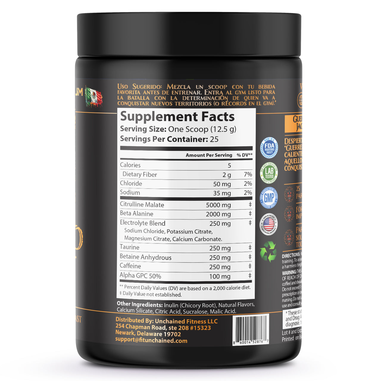 Guerrero Jaguar Pre-Workout | Citrus Blast - Amanecer Azteca