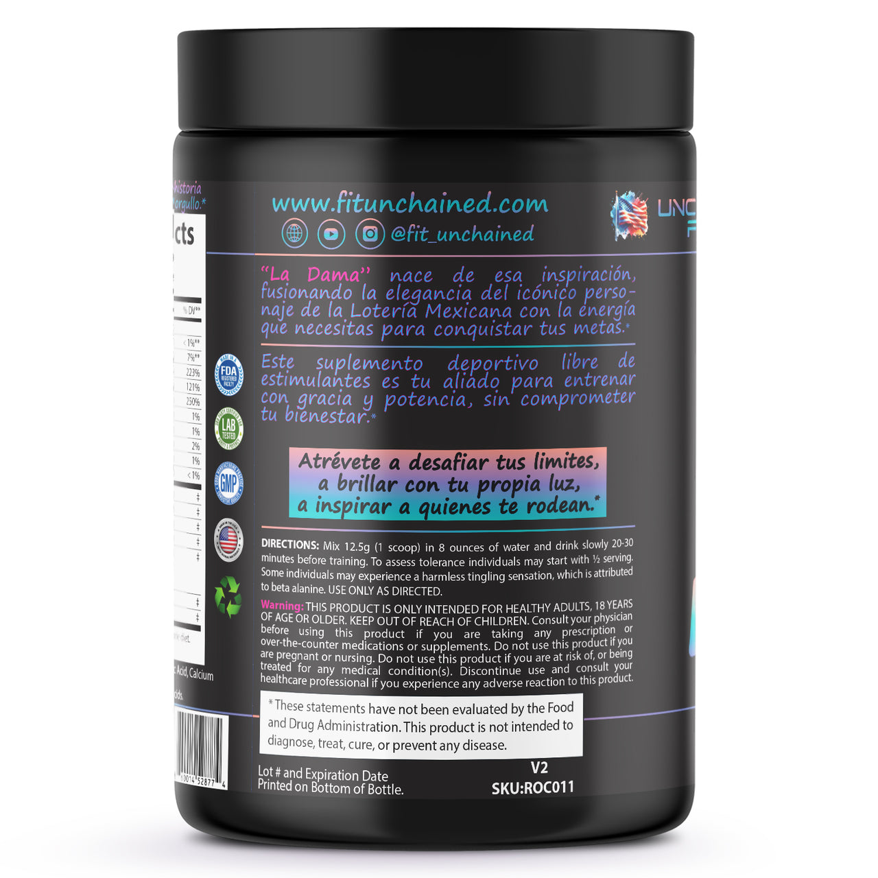 La Dama Non-Stim Pre-Workout | Pineapple-Piña para la Niña