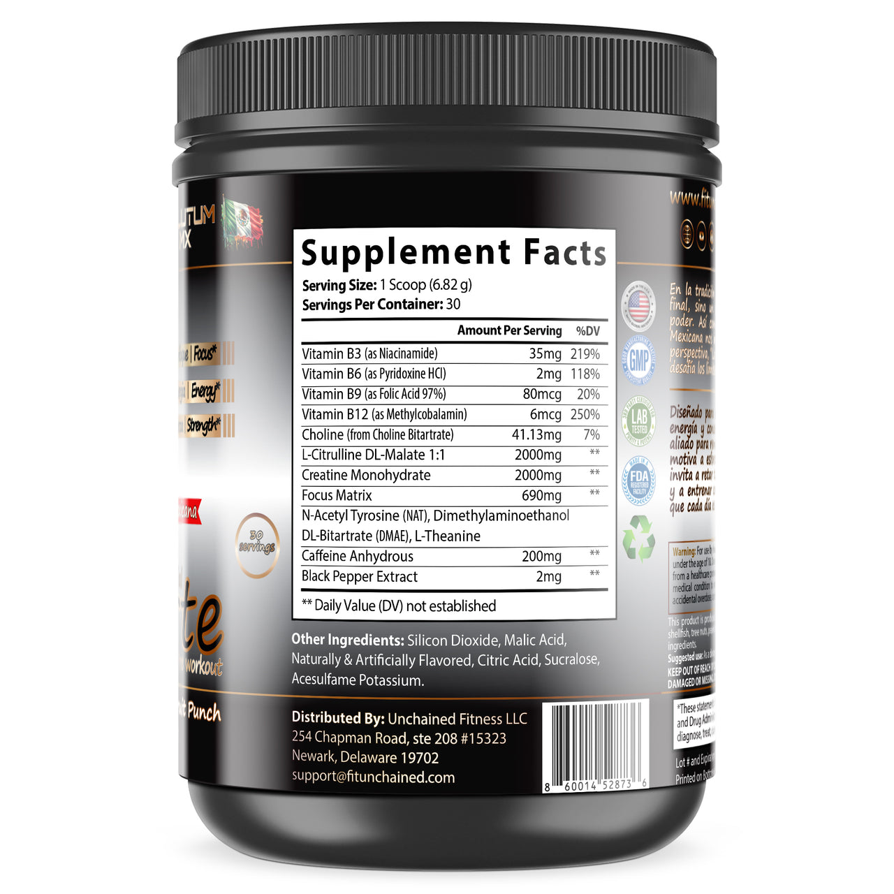 La Muerte Pre-Workout | Fruit Punch - Ponchecito de Frutas