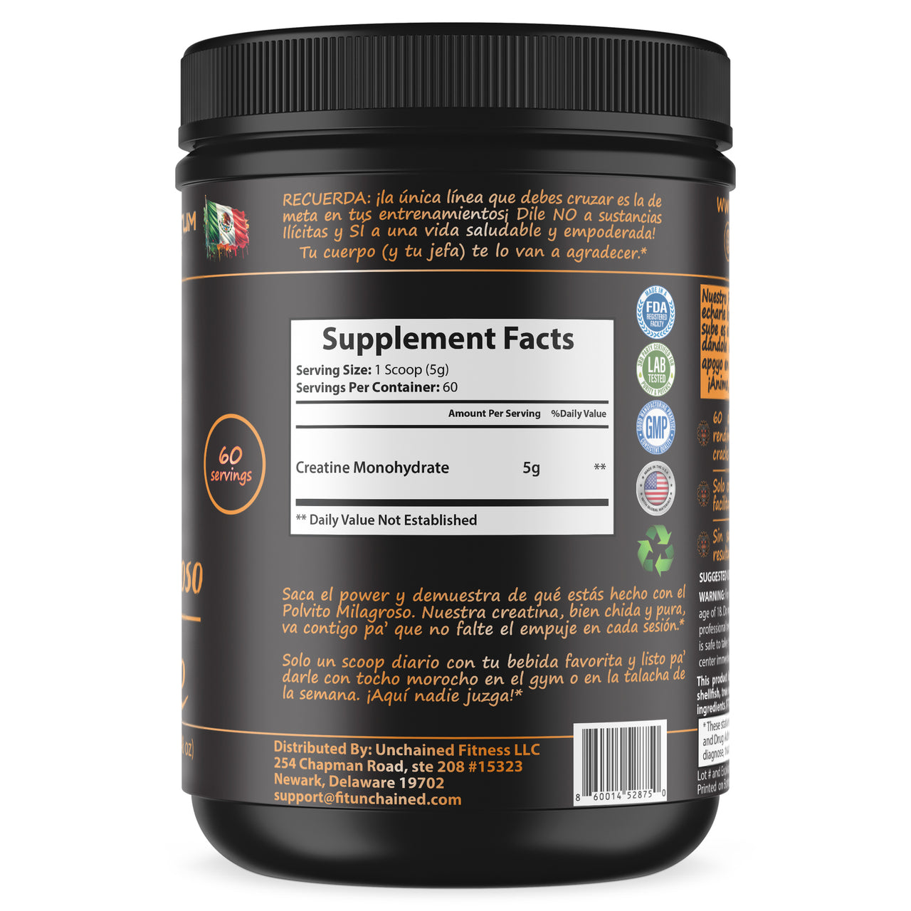 Polvito Milagroso Creatine | Pure Creatine Monohydrate